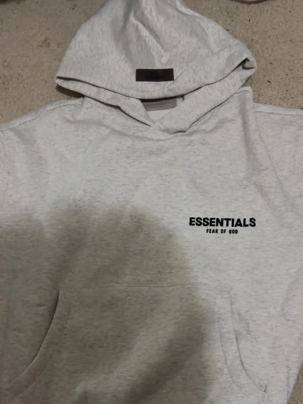 Fear of God Essentials Light Gray Crewneck Sweatshirt